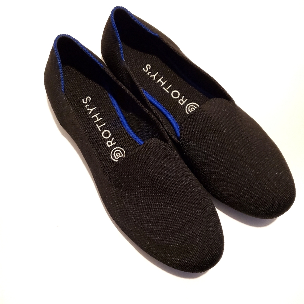 Rothy’s | Black Round Toe Loafer Flats sz 9